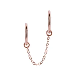 Łańcuszek - różowe złoto - D-019