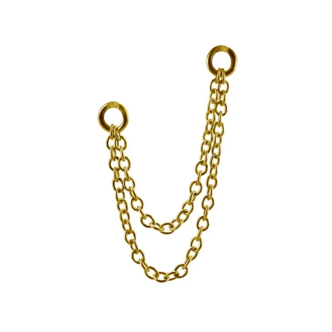 Łańcuszek - złoty - D-018