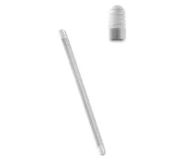 BioPlast klasyczny pręcik typu sztanga Przezroczysta - BP-009