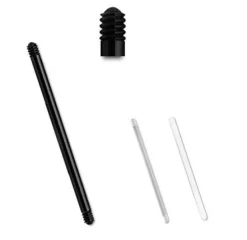 BioPlast klasyczny pręcik typu sztanga Przezroczysta - BP-009