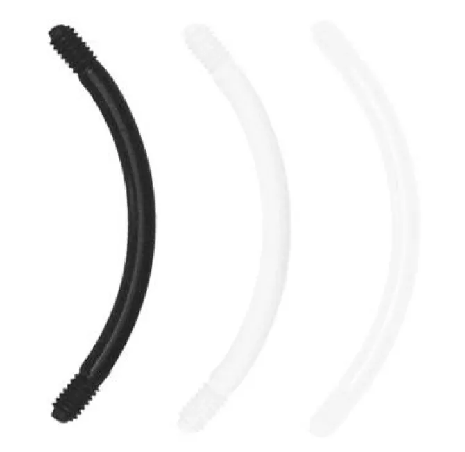 BioPlast klasyczny pręcik banan przezroczysty - BP-004