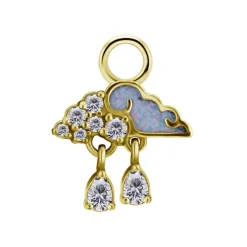 Charms - CoCr NF - chmurka deszczowa - złoty - D-089