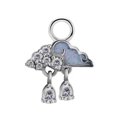 Charms - CoCr NF - chmurka deszczowa - srebrny - D-089