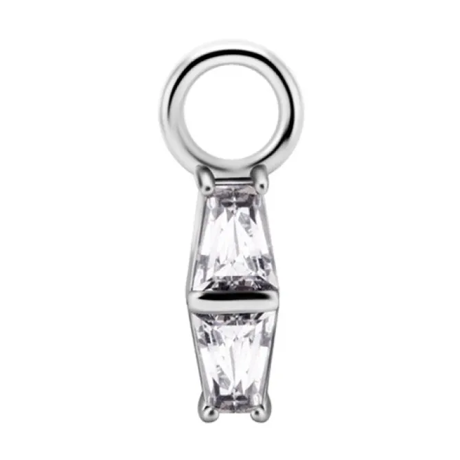 Charms - CoCr NF - ozdobny - srebrny - PREMIUM ZIRCONIA - D-047