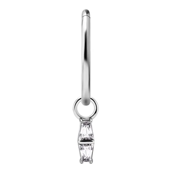 Charms - CoCr NF - ozdobny - srebrny - PREMIUM ZIRCONIA - D-047