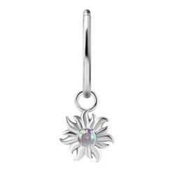 Charms - CoCr NF - słońce - kolorowa PREMIUM ZIRCONIA - srebrny - D-054