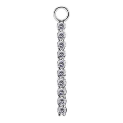 Charms - CoCr NF - srebrny XL - PREMIUM ZIRCONIA - D-038
