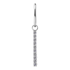 Charms - CoCr NF - srebrny XL - PREMIUM ZIRCONIA - D-038