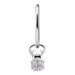 Charms - CoCr NF - srebrny żuczek - PREMIUM ZIRCONIA - D-044