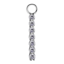 Charms - CoCr NF - srebrny L - PREMIUM ZIRCONIA - D-038