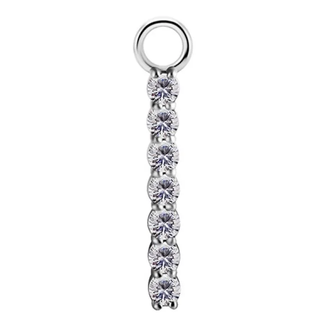 Charms - CoCr NF - srebrny L - PREMIUM ZIRCONIA - D-038