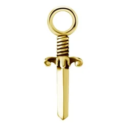 Charms - CoCr NF - sztylet - złoty - D-037