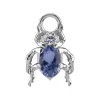 Charms - CoCr NF - żuk z granatowym nano gems - srebrny - D-085