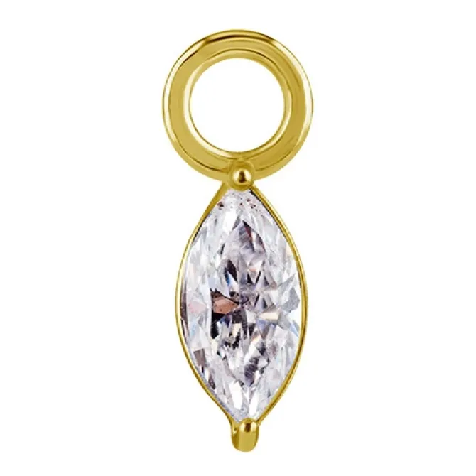 Charms - CoCr NF - złoty - PREMIUM ZIRCONIA - D-036