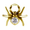 Charms - CoCr NF - złoty pająk - PREMIUM ZIRCONIA - D-041