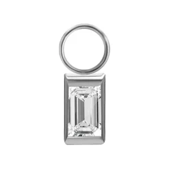 Charms - PREMIUM CRYSTAL - srebrny - D-007