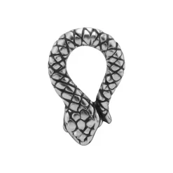 Charms - wąż - srebrny - D-015
