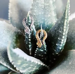 Charms - wąż - srebrny - D-015