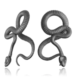 Ciężarki do ucha - para - węże - czarny - PT-166