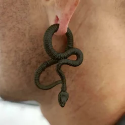 Ciężarki do ucha - para - węże - czarny - PT-166