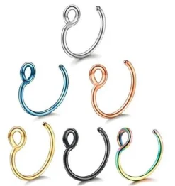 Fake do nosa - kółko srebrne - FNS-048