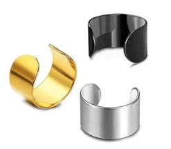 Fake kolczyk - nausznica srebrny - FK-003