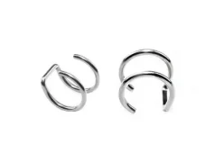 Fake kolczyk - nausznica srebrny - FK-010