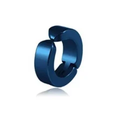 Fake kolczyk, nausznica - bez przekłuwania HUGGIE niebieski - FK-004