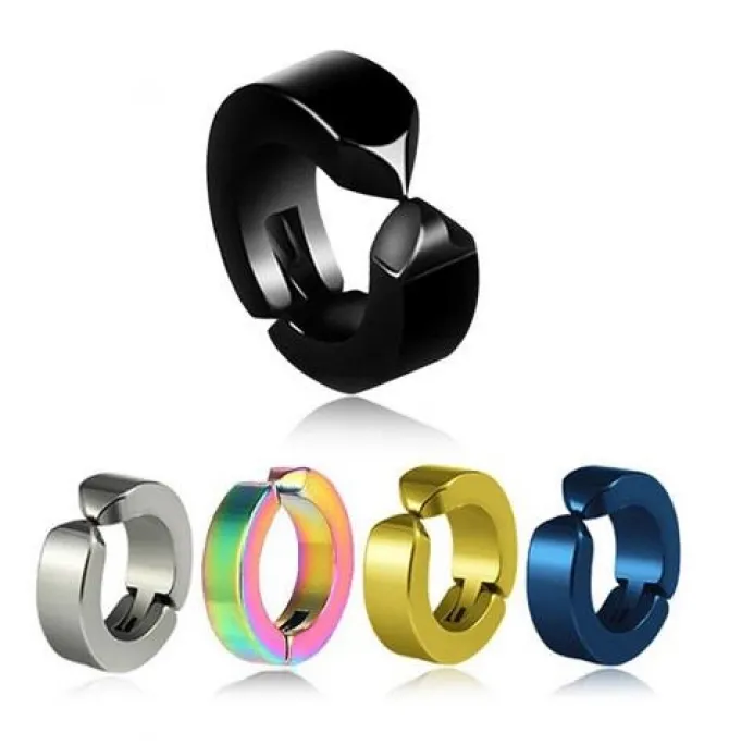 Fake kolczyk, nausznica - bez przekłuwania HUGGIE niebieski - FK-004