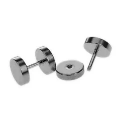 Fake plug - oszukany tunel - srebrny - FPS-02