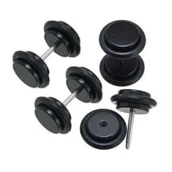 Fake plug z oringiem - oszukany tunel - czarny - FPS-06