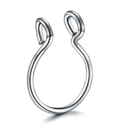 Fake septum - klasyczny srebrny - FNS-047