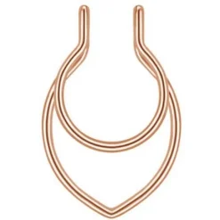 Fake septum różowe złoto - FNS-003