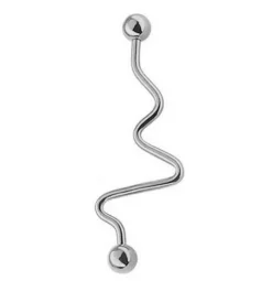 Industrial ozdobny fala srebrny - IND-005