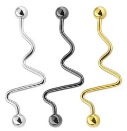 Industrial ozdobny fala złoty - IND-005