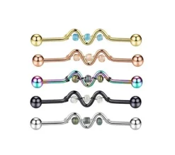 Industrial ozdobny kolorowy - fala - IND-044