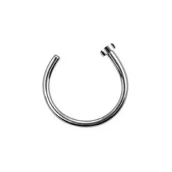 Kółko kolczyk do nosa srebrny - NS-004