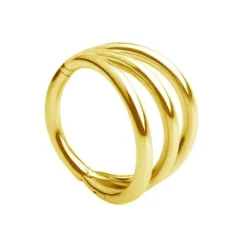 Kółko ozdobne CLICKER złoty - K-008