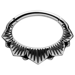 Kolczyk clicker - srebrny - K-056