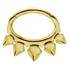 Kolczyk clicker - złoty - K-055