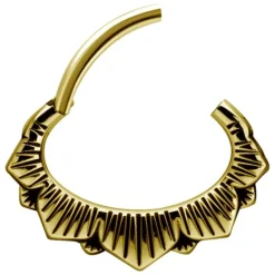 Kolczyk clicker - złoty - K-056