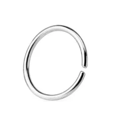 Kolczyk Continuous rozginane kółko srebrne - CON-004