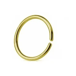 Kolczyk Continuous rozginane kółko złote - CON-004