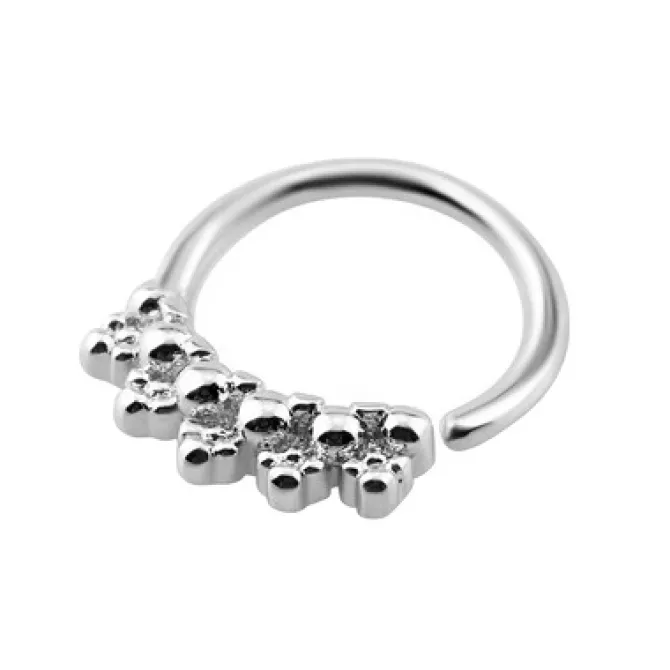 Kolczyk Continuous Rozginane kółko ozdobne - CON-023