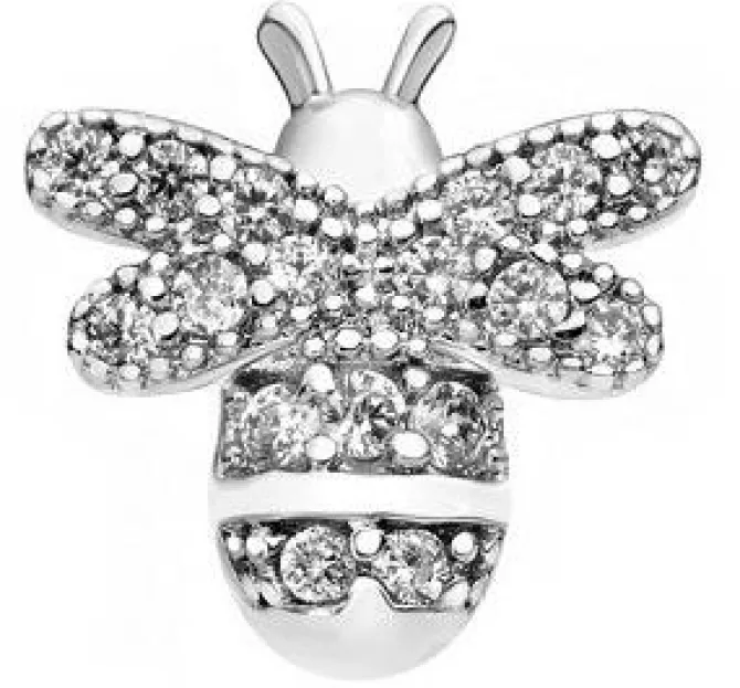 Kolczyk do chrząstki pszczółka srebrny - CH-011