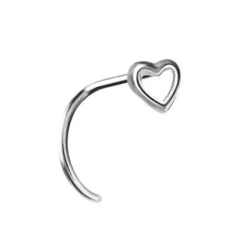 Kolczyk do nosa - serce - NS-011-2