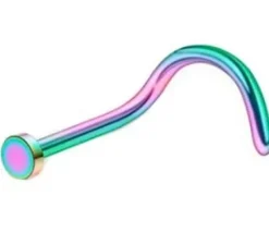 Kolczyk do nosa blaszka kolorowy - NS-014