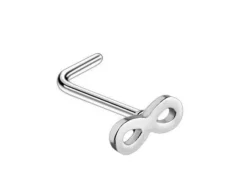 Kolczyk do nosa ozdobny - nieskończoność - NS-018