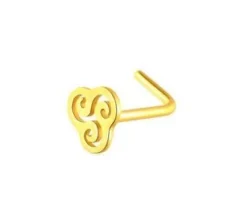 Kolczyk do nosa triskelion złoty - NS-012