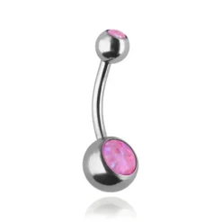 Kolczyk do pępka różowo-fioletowy - KP-016